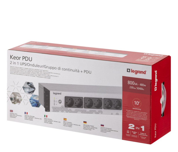 LEGRAND UPS Keor PDU 800VA/480W 8xFR 310330 - 1261158 - zdjęcie 3